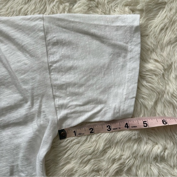 Madewell Top Maui Beach Club Graphic Whisper Cotton Crewneck Tee White S - Picture 10 of 10